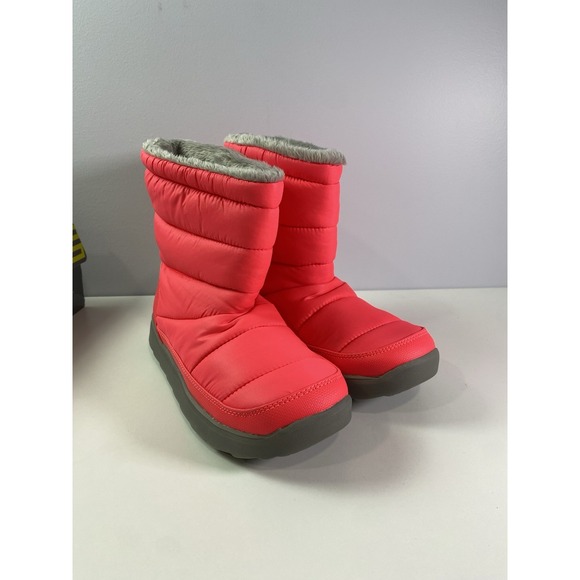 tek gear Shoes - New TEK‎ GEAR Neon Melon Pink Padded Faux Fur Boots 8
